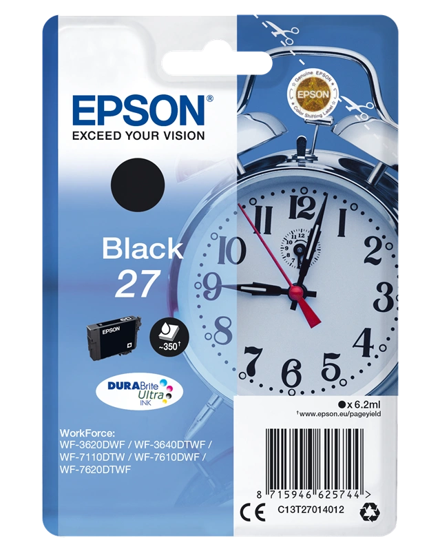 Epson 27 Noir(e) Cartouche d'encre (C13T27014012)