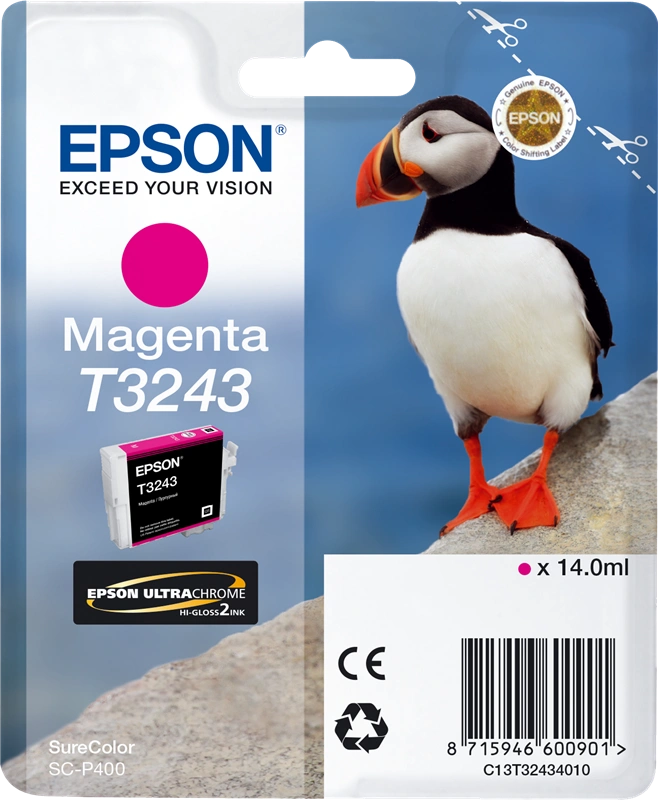 Epson T3243 Magenta Cartouche d'encre (C13T32434010)