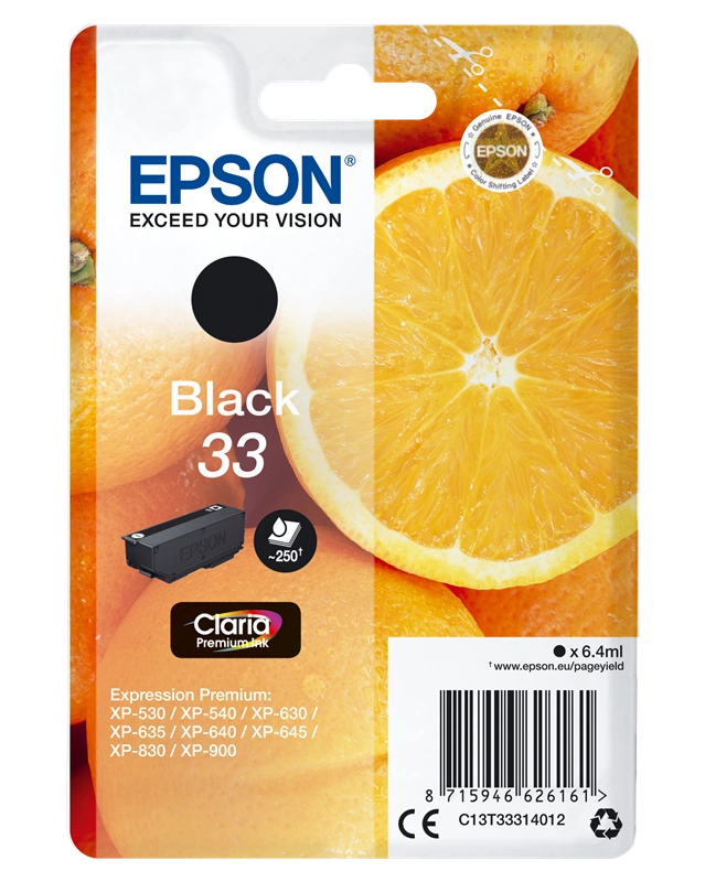 Epson 33 Noir(e) Cartouche d'encre (C13T33314012)