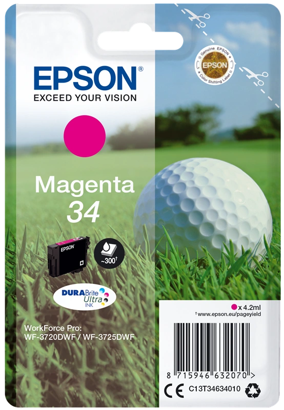 Epson 34 Magenta Cartouche d'encre (C13T34634010)