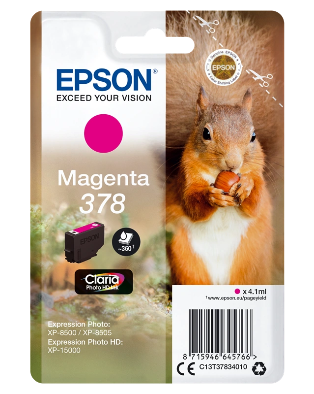 Epson 378 Magenta Cartouche d'encre (C13T37834010)