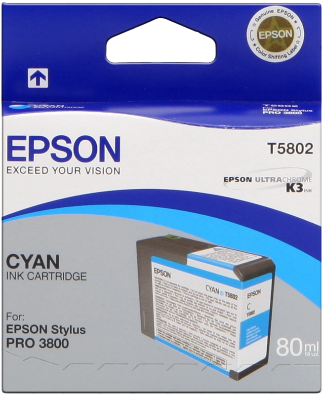 Epson T5802 Cyan Cartouche d'encre (C13T580200)