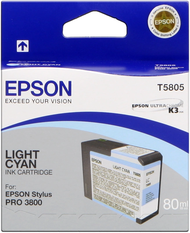 Epson T5805 Cyan (brillant) Cartouche d'encre (C13T580500)