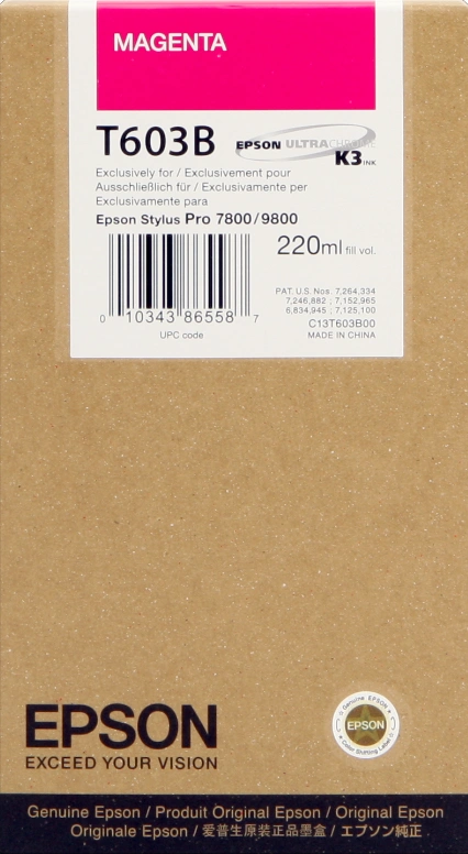 Epson T603B Magenta Cartouche d'encre (C13T603B00)