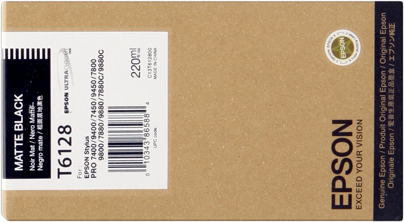 Epson T6128 Noir (Matt) Cartouche d'encre (C13T61280N)