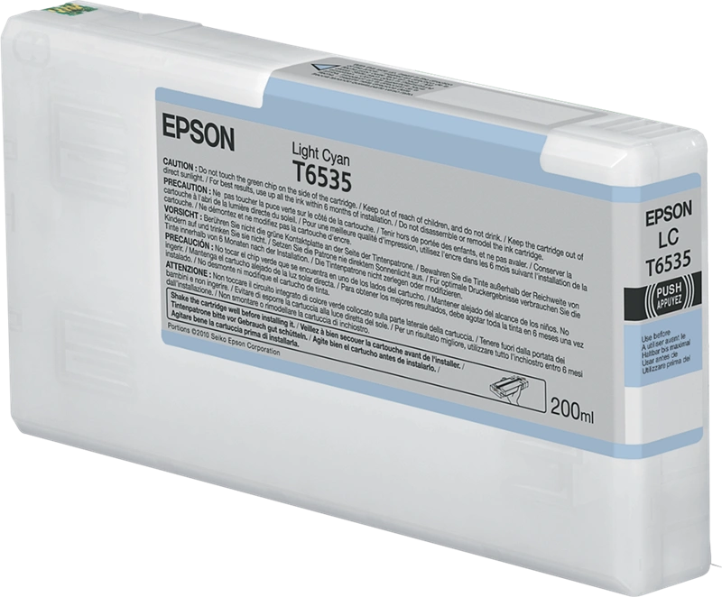 Epson T6535 Cyan (brillant) Cartouche d'encre (C13T653500)
