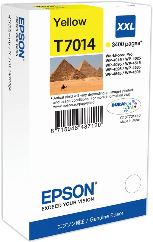Epson T7014 XXL Jaune Cartouche d'encre (C13T70144010)