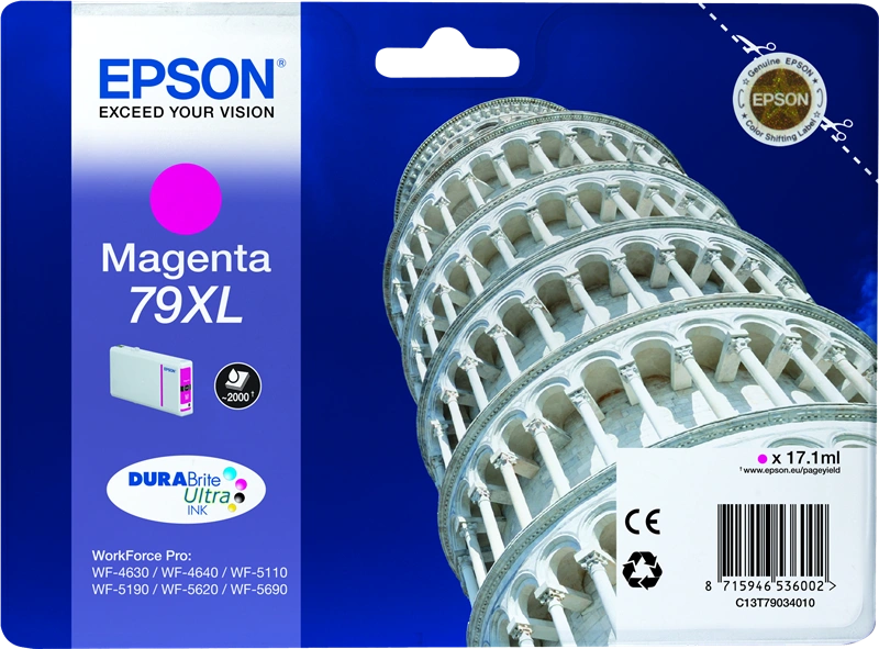 Epson 79 XL Magenta Cartouche d'encre (C13T79034010)