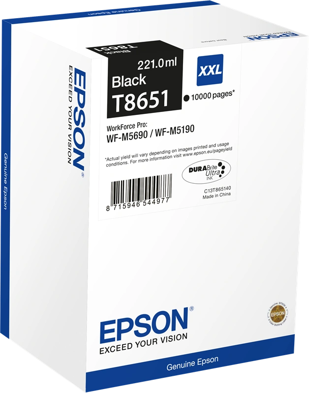 Epson T8651 XXL Noir(e) Cartouche d'encre (C13T865140)