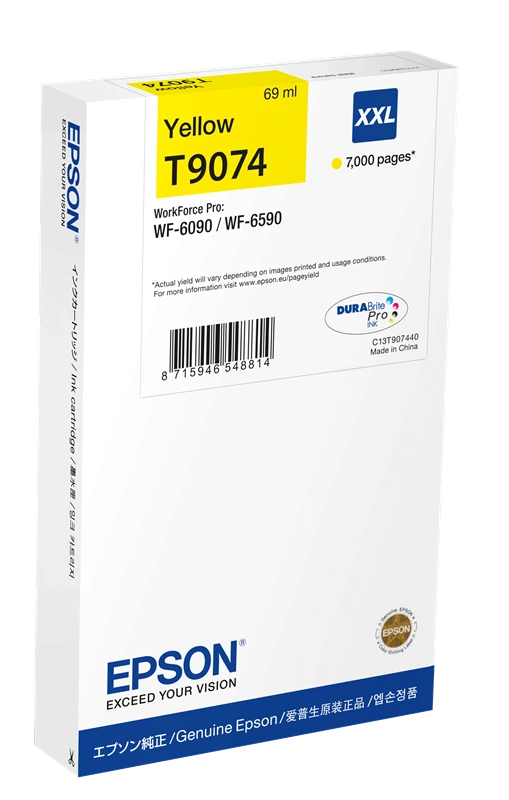 Epson T9074 XXL Jaune Cartouche d'encre (C13T90744N)