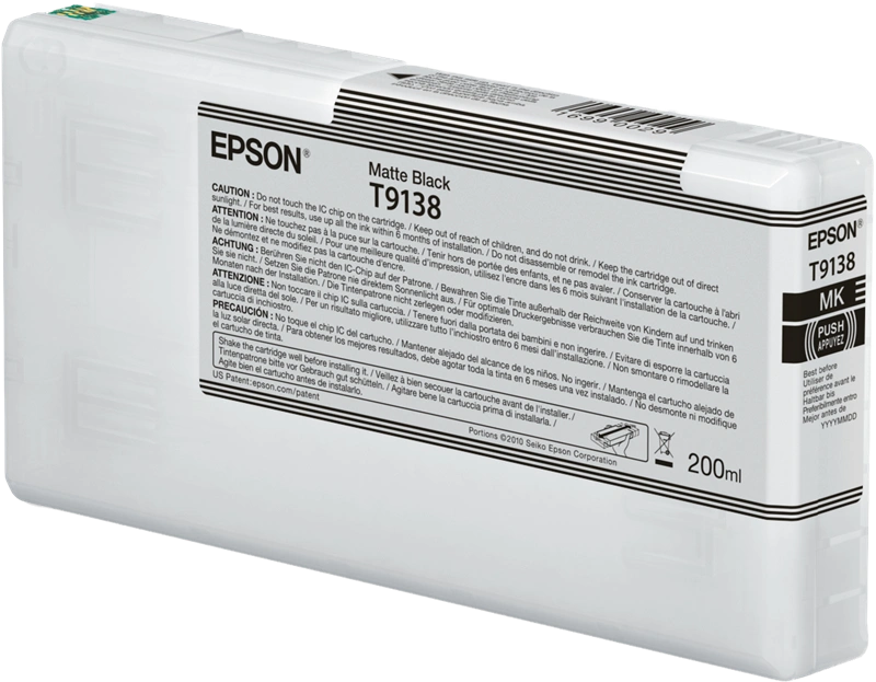 Epson T9138 Noir (Matt) Cartouche d'encre (C13T91380N)