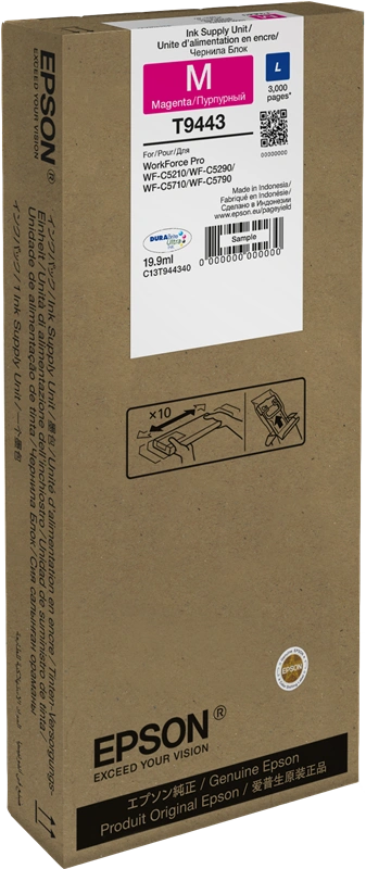 Epson T9443 Magenta Cartouche d'encre (C13T944340)