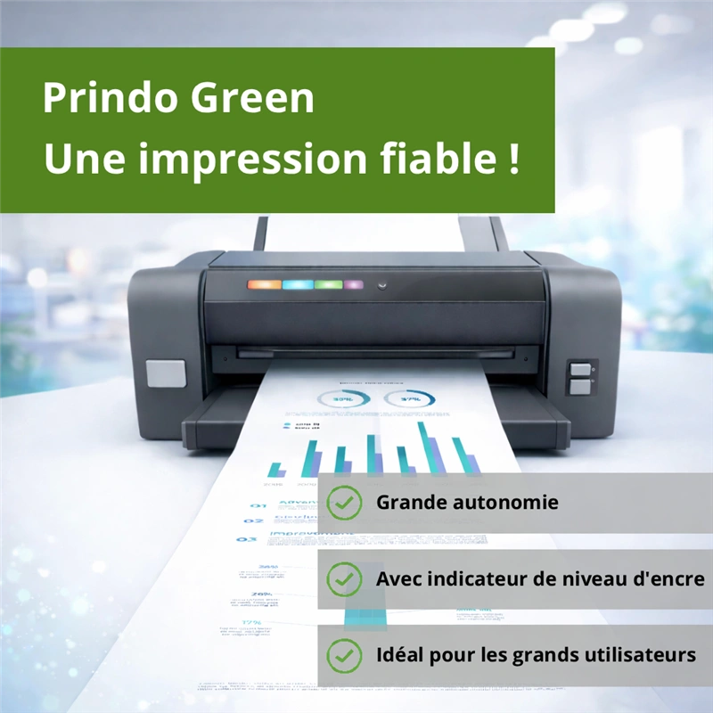 Compatible avec Brother DR-2100 Prindo Green Tambour d'image Noir(e)