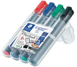 STAEDTLER Marqueur de conférence 356B Lumocolor, étui de 4