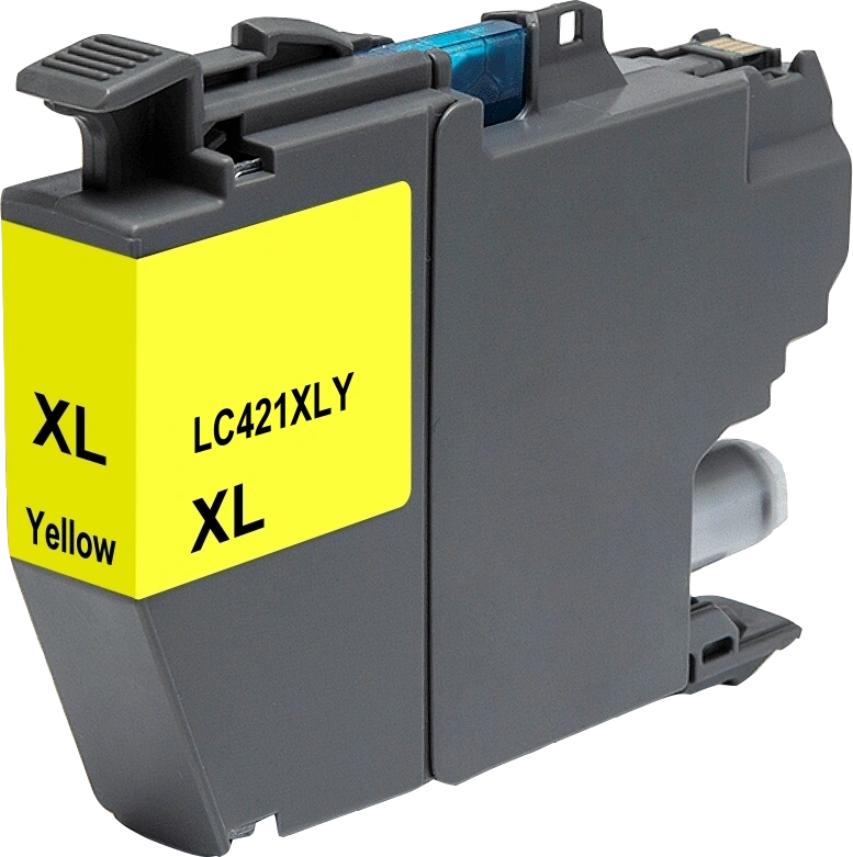 Compatible avec Brother LC421XLY Jaune Agfa Photo APB421XLY Jaune Cartouche d'encre