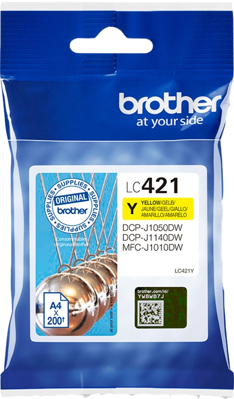 Brother LC421Y Jaune Cartouche d'encre