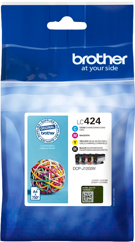 Brother LC-424 Multipack Noir(e) / Cyan / Magenta / Jaune (LC424VAL)