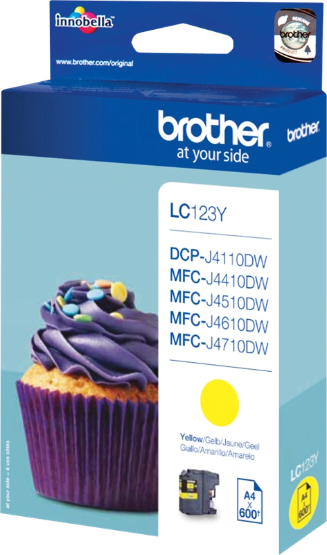 Brother LC123Y Jaune Cartouche d'encre