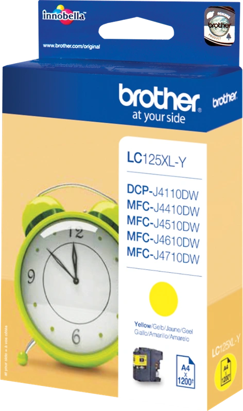 Brother LC125XLY Jaune Cartouche d'encre