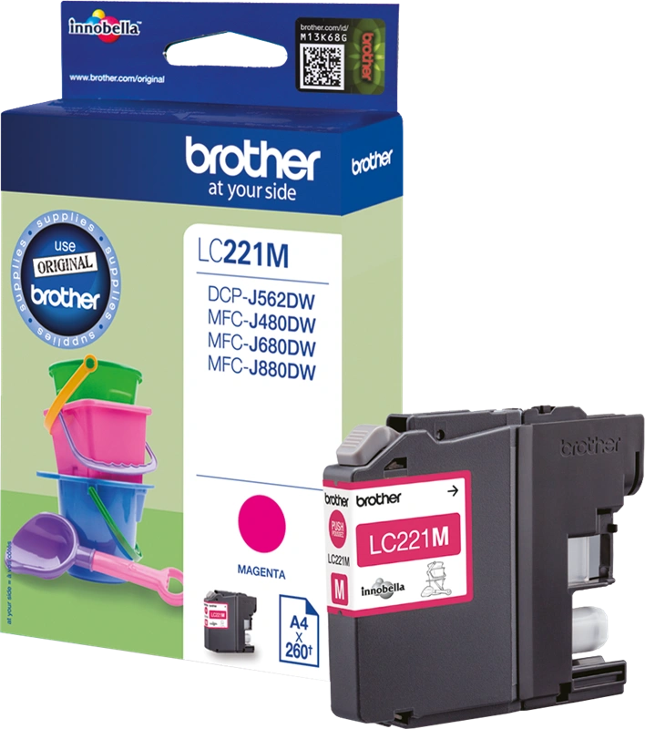 Brother LC221M Magenta Cartouche d'encre