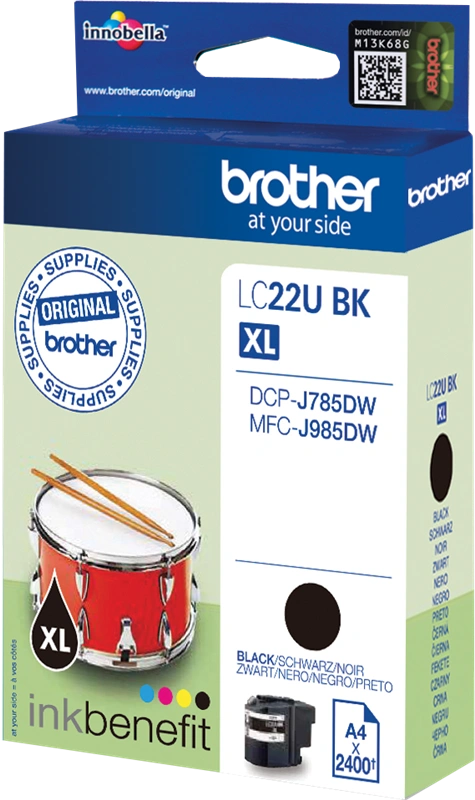 Brother LC22UBK Noir(e) Cartouche d'encre