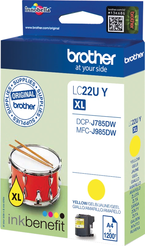 Brother LC22UY Jaune Cartouche d'encre
