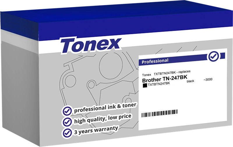 Compatible avec Brother TN-247BK Tonex TXTBTN247BK Noir(e) Toner ()