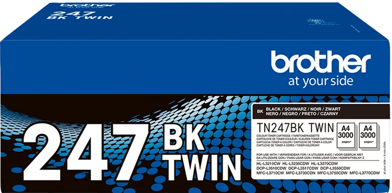 Brother TN-247BK TWIN Multipack Noir(e)