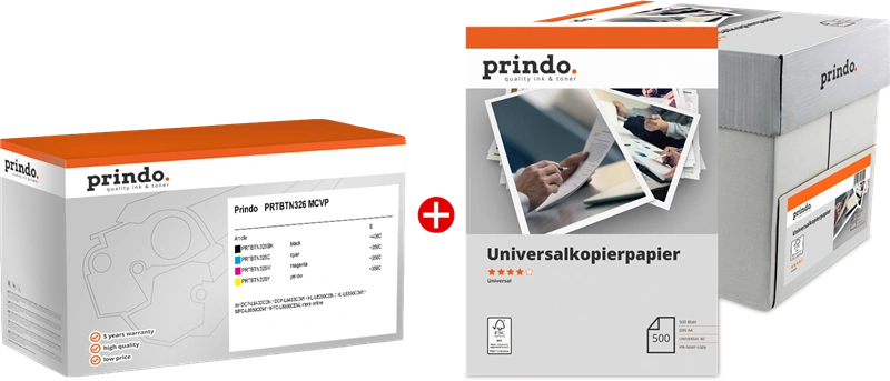 Prindo Classic Noir(e) / Cyan / Magenta / Jaune Value Pack