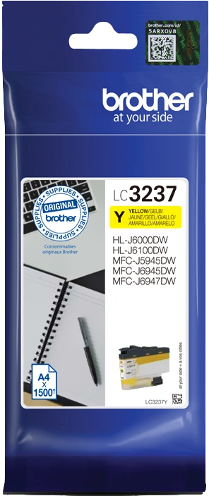 Brother LC3237Y Jaune Cartouche d'encre