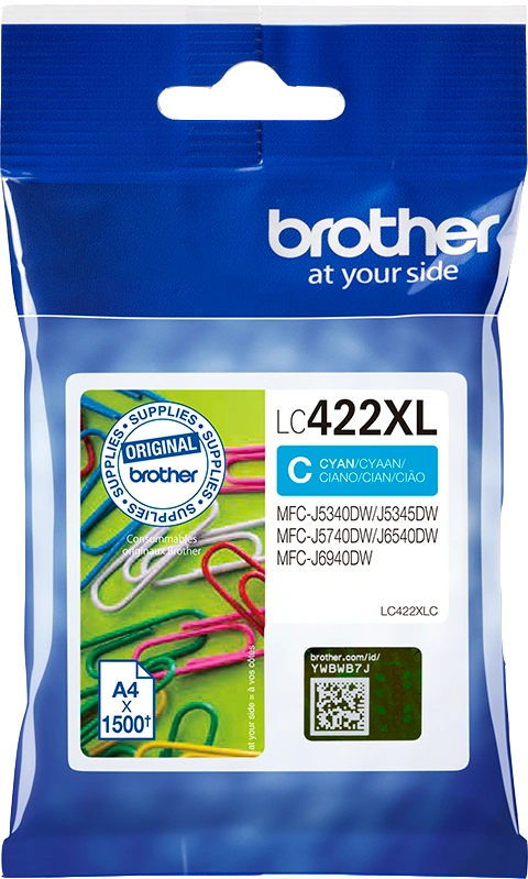 Brother LC422XLC Cyan Cartouche d'encre