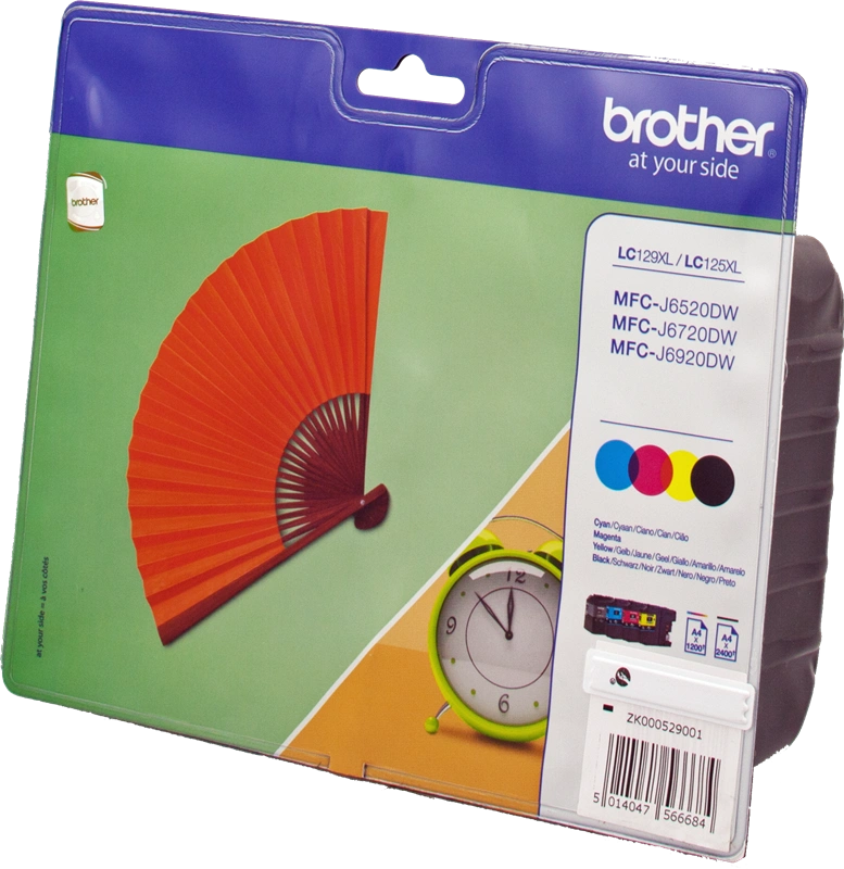 Brother LC-129XL+LC-125XL Multipack Noir(e) / Cyan / Magenta / Jaune (LC129XLVALBPDR)