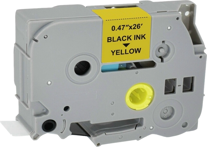 Compatible avec Brother TZe-631 Agfa Photo APRTZE631 Ruban Noir sur jaune
