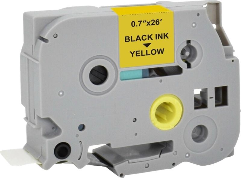Compatible avec Brother TZe-641 Agfa Photo APRTZE641 Ruban Noir sur jaune