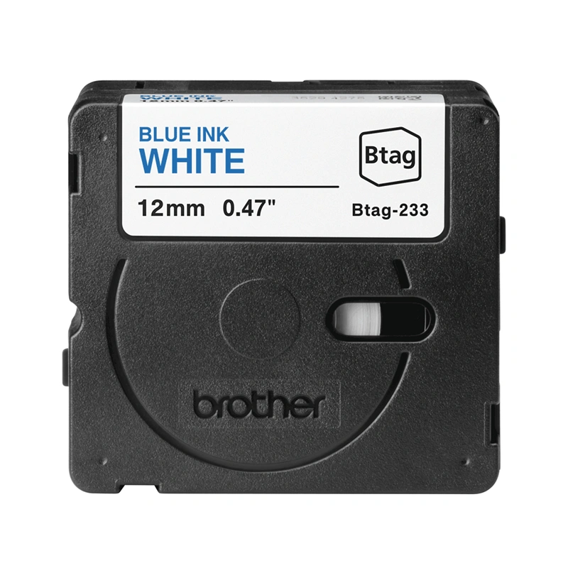 Brother Btag-233 Ruban Bleu sur blanc