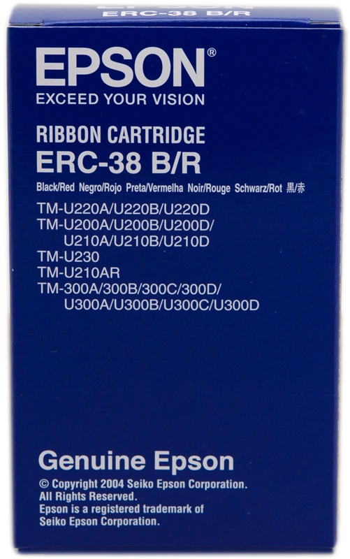 Epson ERC-38 BR Noir(e) / Rouge Ruban encreur (C43S015376)