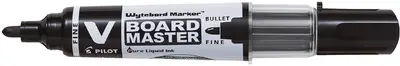 PILOT Marqueur V BOARD MASTER, pointe ogive, fin, noir