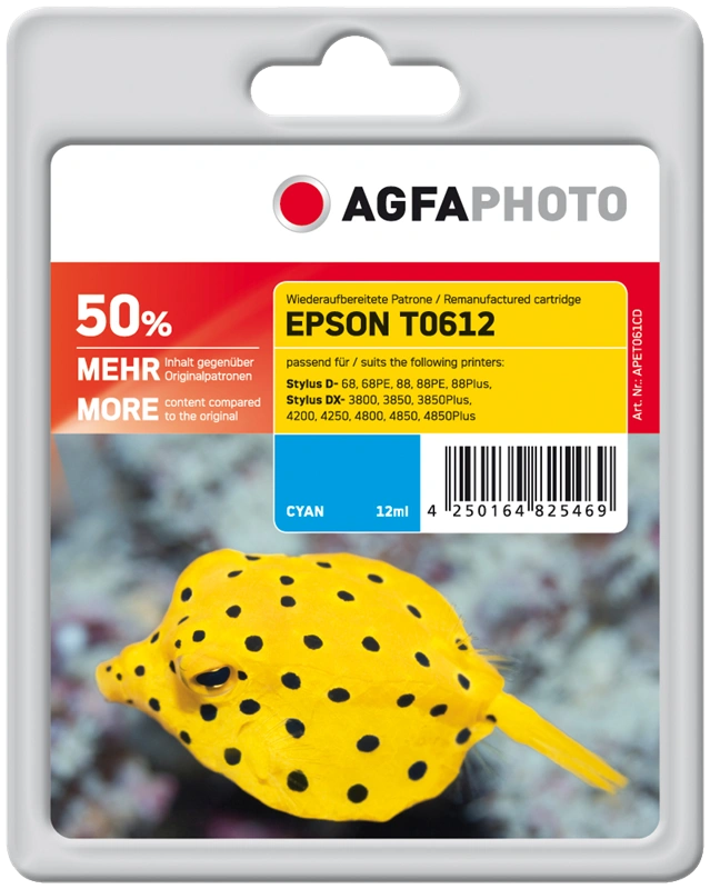 Agfa Photo APET061CD Cyan Cartouche d'encre