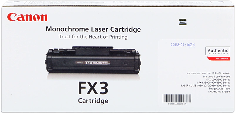 Canon FX-3 Noir(e) Toner (1557A003)