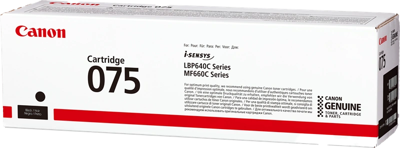 Canon 075 bk Noir(e) Toner (6365C002)