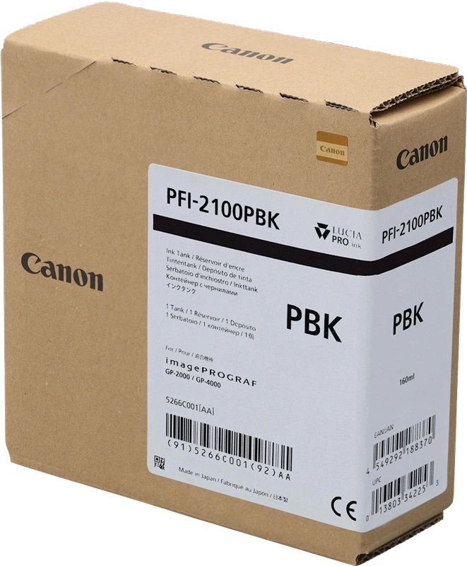 Canon PFI-2100pbk Noir (photo) Cartouche d'encre (5266C001)