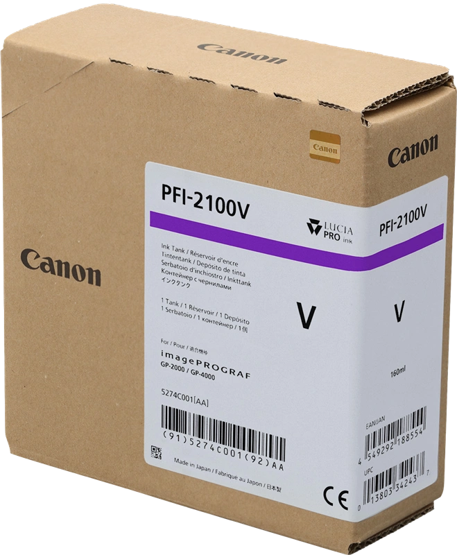 Canon PFI-2100v Violet Cartouche d'encre (5274C001)
