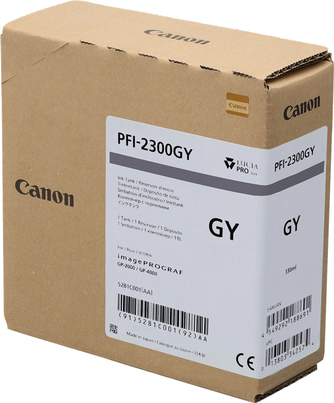 Canon PFI-2300gy Gris Cartouche d'encre (5281C001)