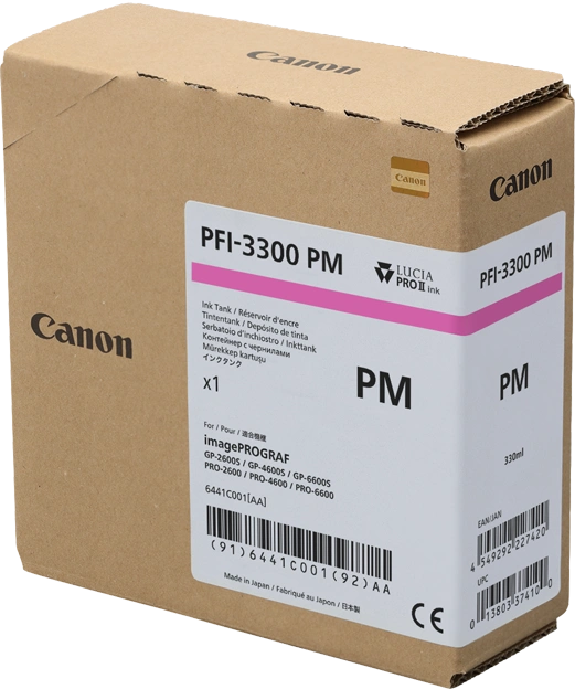 Canon PFI-3300pm Magenta (Photo) Cartouche d'encre (6441C001)