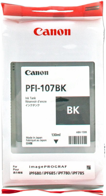 Canon PFI-107bk Noir(e) Cartouche d'encre (6705B001)