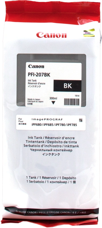 Canon PFI-207bk Noir(e) Cartouche d'encre (8789B001)