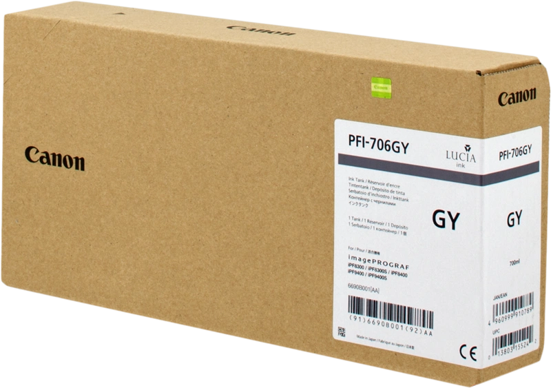 Canon PFI-706gy Gris Cartouche d'encre (6690B001)