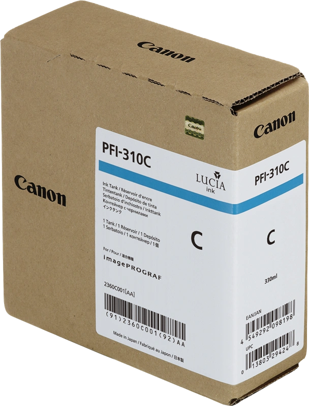 Canon PFI-310c Cyan Cartouche d'encre (2360C001)