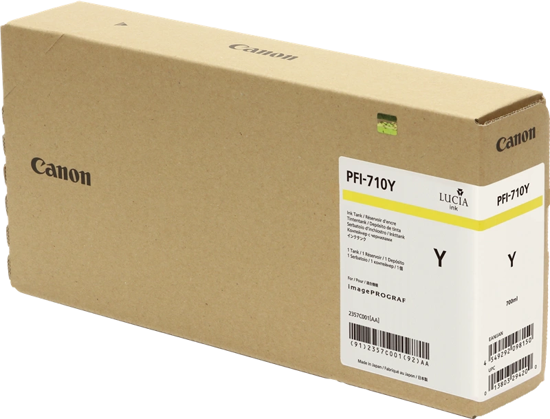 Canon PFI-710y Jaune Cartouche d'encre (2357C001)