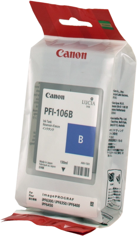 Canon PFI-106b Bleu Cartouche d'encre (6629B001)
